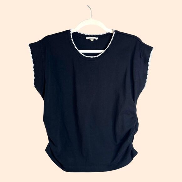Madewell Side Cinch Muscle Tee Black - Picture 2 of 7